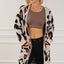 Leopard Animal Print Open Midi Cardigan