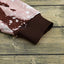 Brown Bleached Tie Dye Leopard Print Long Sleeve Top