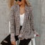 Leopard Open Front Cardigan