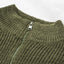 Fiery Red Zipped Turtleneck Drop Shoulder Knit Sweater