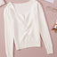 Beige Ruched Sweetheart Neckline Rib Knit Sweater