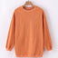 Apricot Ribbed Corded Oversized Sweatshirt