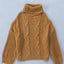 Cuddle Weather Cable Knit Handmade Turtleneck Sweater