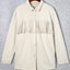 White Fringe Trim Plus Size Suede Shacket