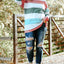 Pink Stripe Plus Size Colorblock Pullover Top