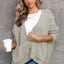 Rose Buttons Front Pocketed Sweater Cardigan