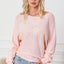 Pink Ribbon Bow Knot Dolman Sleeve Sweater