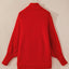 Red Merry Letter Embroidered High Neck Sweater