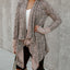 Leopard Open Front Cardigan