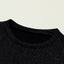 Black Glitter Round Neck Long Sleeve Top