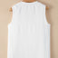 Rose White V Neck Knotted Shoulder Vest