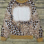 Leopard Print Bleached Long Sleeve Top