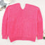 Rose Buttons Front Pocketed Sweater Cardigan