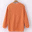 Apricot Ribbed Corded Oversized Sweatshirt