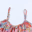 Multicolor Spaghetti Straps Floral Print Sleeveless Top