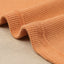 Orange Waffle Knit Henley Top