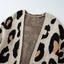 Leopard Animal Print Open Midi Cardigan