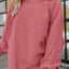 Apricot Ribbed Corded Oversized Sweatshirt