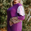 Purple Leopard Striped Color Block Plus Size Top