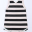 Red Striped V Neck Tank Top