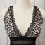 Brown Leopard Mesh Insert V Neck High Waist Monokini