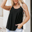 Eyelet Strappy Scoop-Neck Tank Top