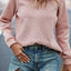 Pale Chestnut Textured Quarter Zip Raglan Sleeve Sweatshirt