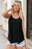 Eyelet Strappy Scoop-Neck Tank Top