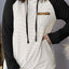 Green Striped Raglan Sleeve Buttoned Pocket Plus Size Hoodie