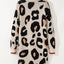 Leopard Animal Print Open Midi Cardigan