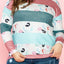 Pink Stripe Plus Size Colorblock Pullover Top