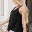 Eyelet Strappy Scoop-Neck Tank Top