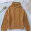 Cuddle Weather Cable Knit Handmade Turtleneck Sweater