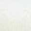 White Hollowed Knit V Neck Tank Top