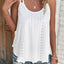 Eyelet Strappy Scoop-Neck Tank Top