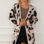 Leopard Animal Print Open Midi Cardigan