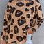 Leopard Print Long Sleeve Loose Top