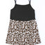 Leopard Patchwork Spaghetti Strap Tank Top