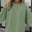 Apricot Ribbed Corded Oversized Sweatshirt