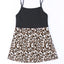 Leopard Patchwork Spaghetti Strap Tank Top