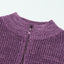 Fiery Red Zipped Turtleneck Drop Shoulder Knit Sweater