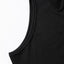 Black Zip up Mock Neck Ribbed Sleeveless Bodysuit