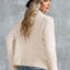 Apricot Popcorn Knit Open Front Cardigan