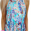 Multicolor Tropical Floral Print Racerback Tank Top