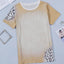 Khaki Bleached Leopard Print Crew Neck T Shirt