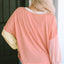 Striped Color Block Splicing Long Sleeve T Shirt