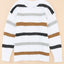 Striped Popcorn Knit Sweater