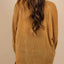 Gold Solid Color Button Up Loose Fit Velvet Shirt