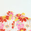 Purple Multicolor Stand Collar Flutter Sleeves Floral Top