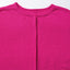 Rose Red Textured Center Seam Long Sleeve Split Top